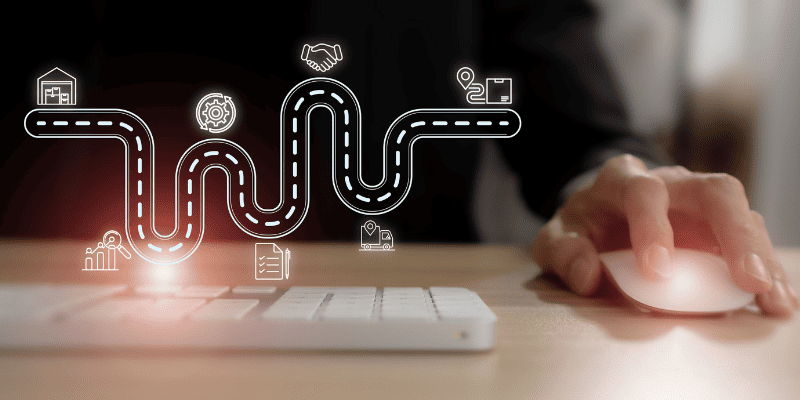 店や流通のつながりをイメージした図